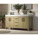 Nathan 60 X 34 inch Honey Brown Bathroom Vanity Cabinet
