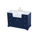 Franklin 48 X 22 X 35 inch Blue Bathroom Vanity Cabinet