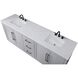 Chase 84 X 34 inch Grey Bathroom Vanity Cabinet
