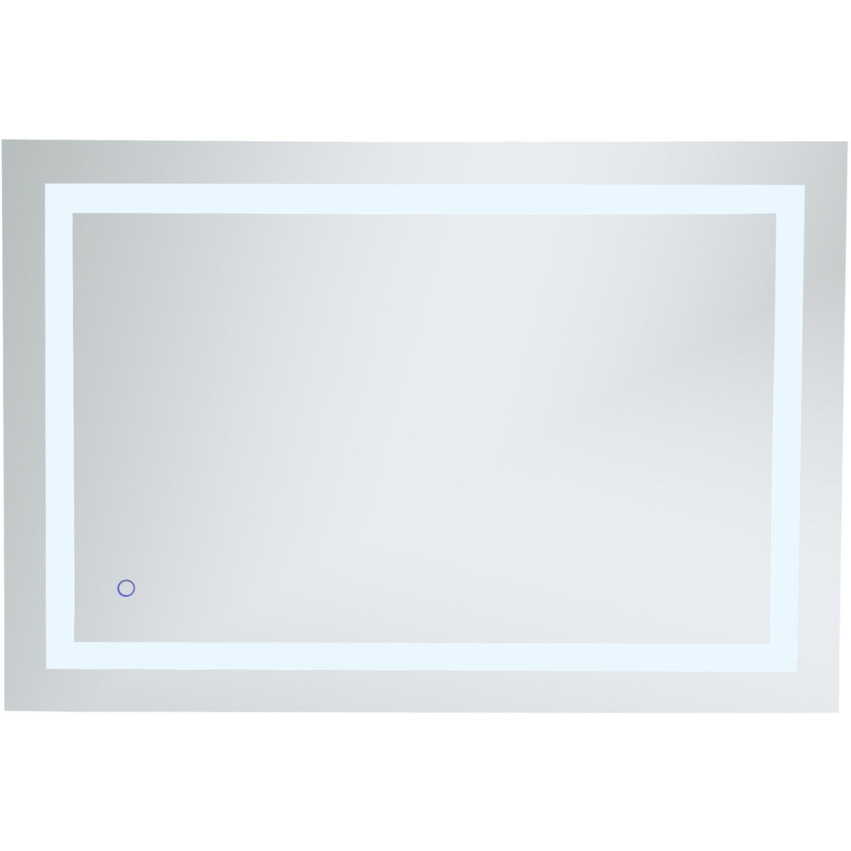 Helios 40 X 27 inch Silver Lighted Wall Mirror