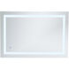 Helios 40 X 27 inch Silver Lighted Wall Mirror