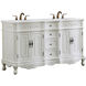 Danville 60 X 21 X 36 inch Antique White Vanity Sink Set