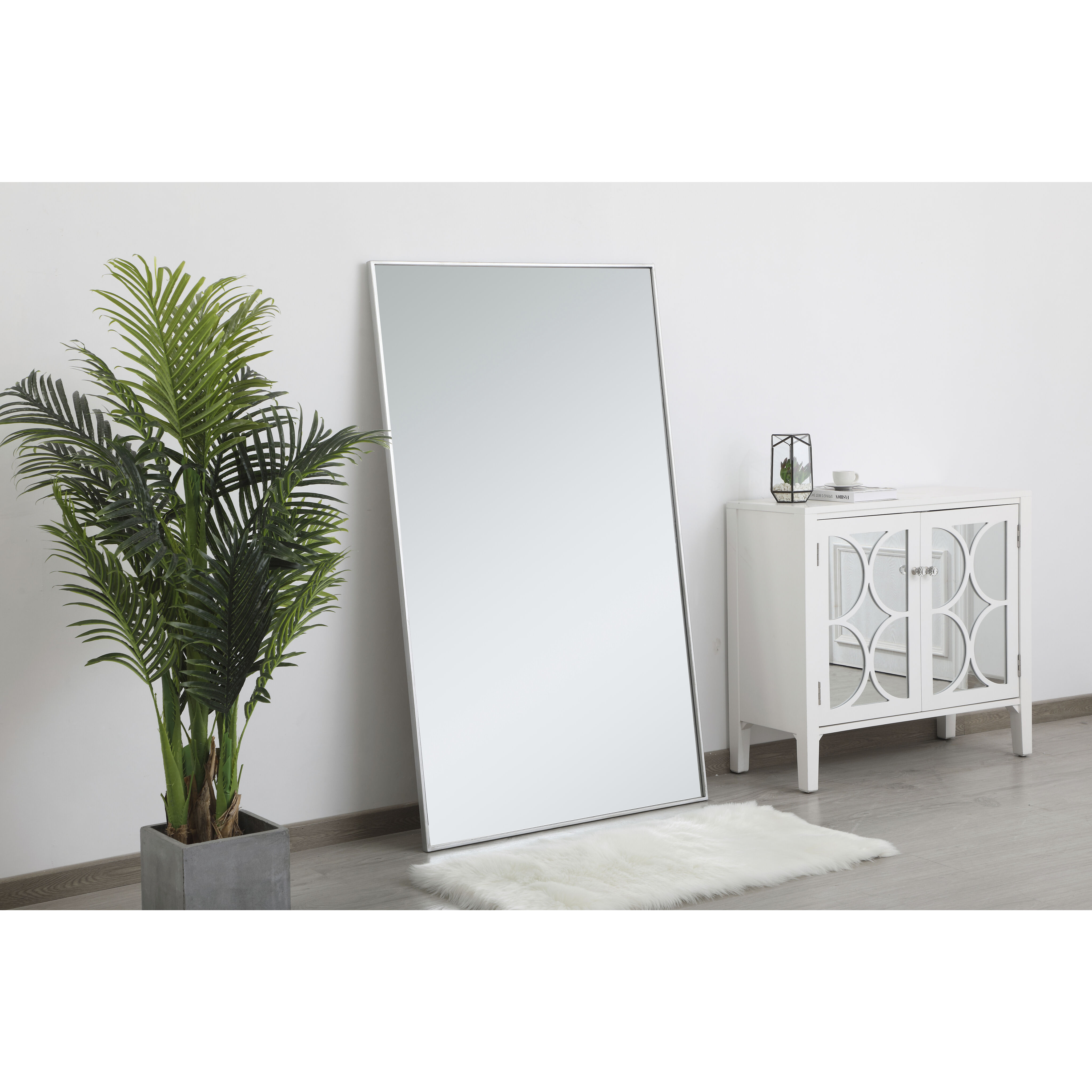 Monet 60 X 36 inch Silver Wall Mirror