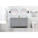 Bennett 60 X 21 X 35 inch Grey Vanity Sink Set