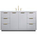Blake 60 X 22 X 34 inch Grey Vanity Sink Set