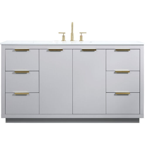 Blake 60 X 22 X 34 inch Grey Vanity Sink Set
