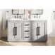 Chase 60 X 34 inch Grey Bathroom Vanity Cabinet