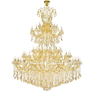 Maria Theresa 84 Light 96 inch Gold Chandelier Ceiling Light in Golden Shadow, Royal Cut 