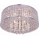 Amelie 6 Light 16 inch Chrome Flush Mount Ceiling Light