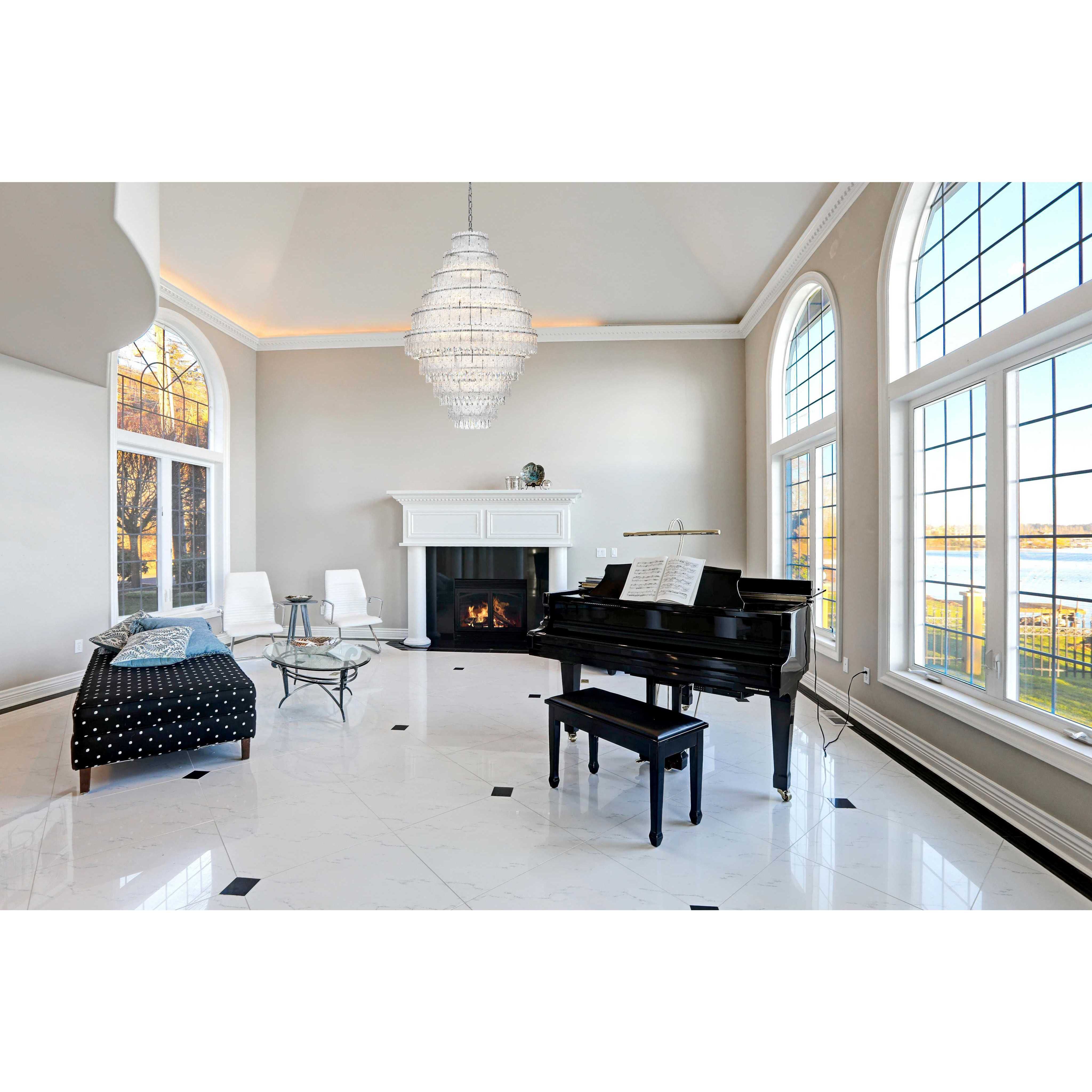 Emilia 27 Light 36 inch Chrome Chandelier Ceiling Light