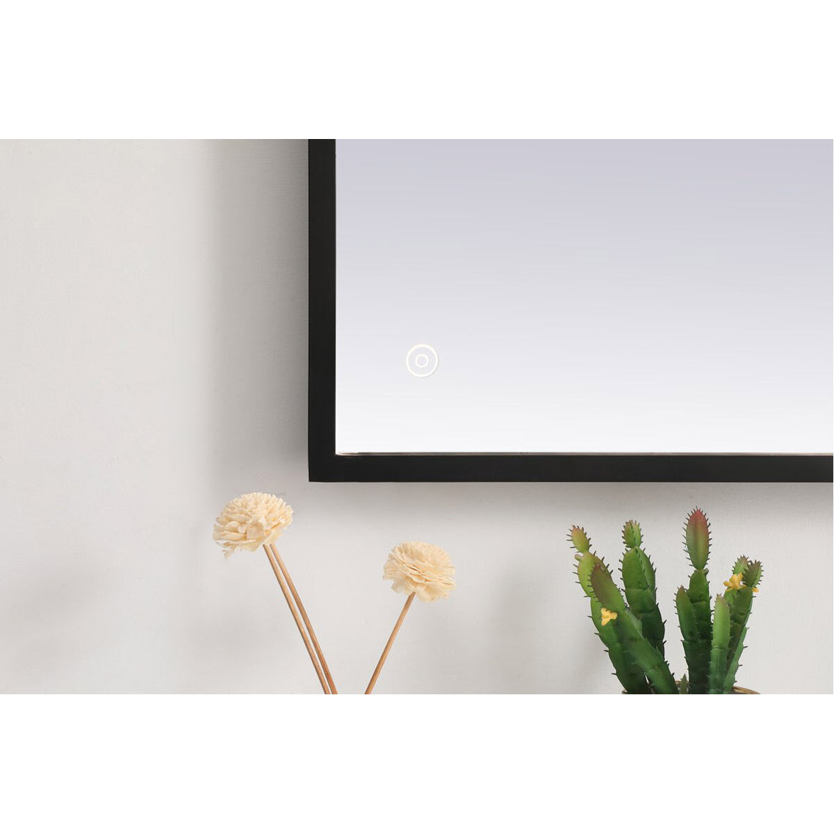 Pier 30 X 20 inch Black LED Mirror