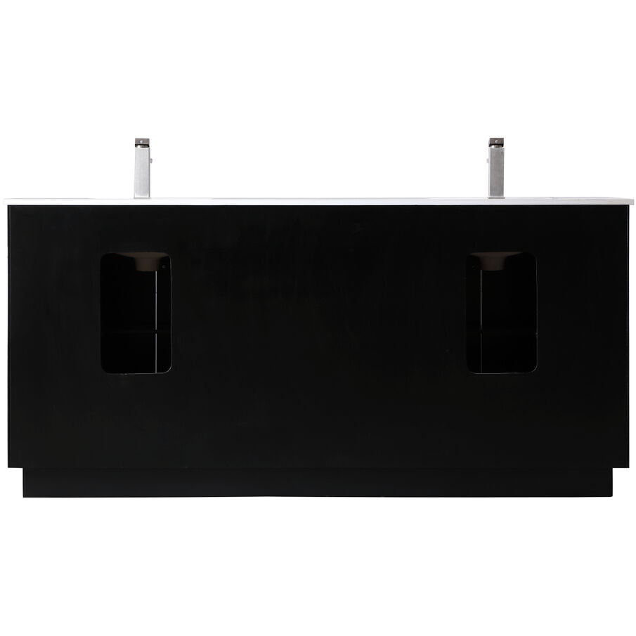 Hayes 72 X 22 X 35 inch Black Vanity Sink Set