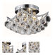 Corona 4 Light 10 inch Chrome Flush Mount Ceiling Light in Royal Cut