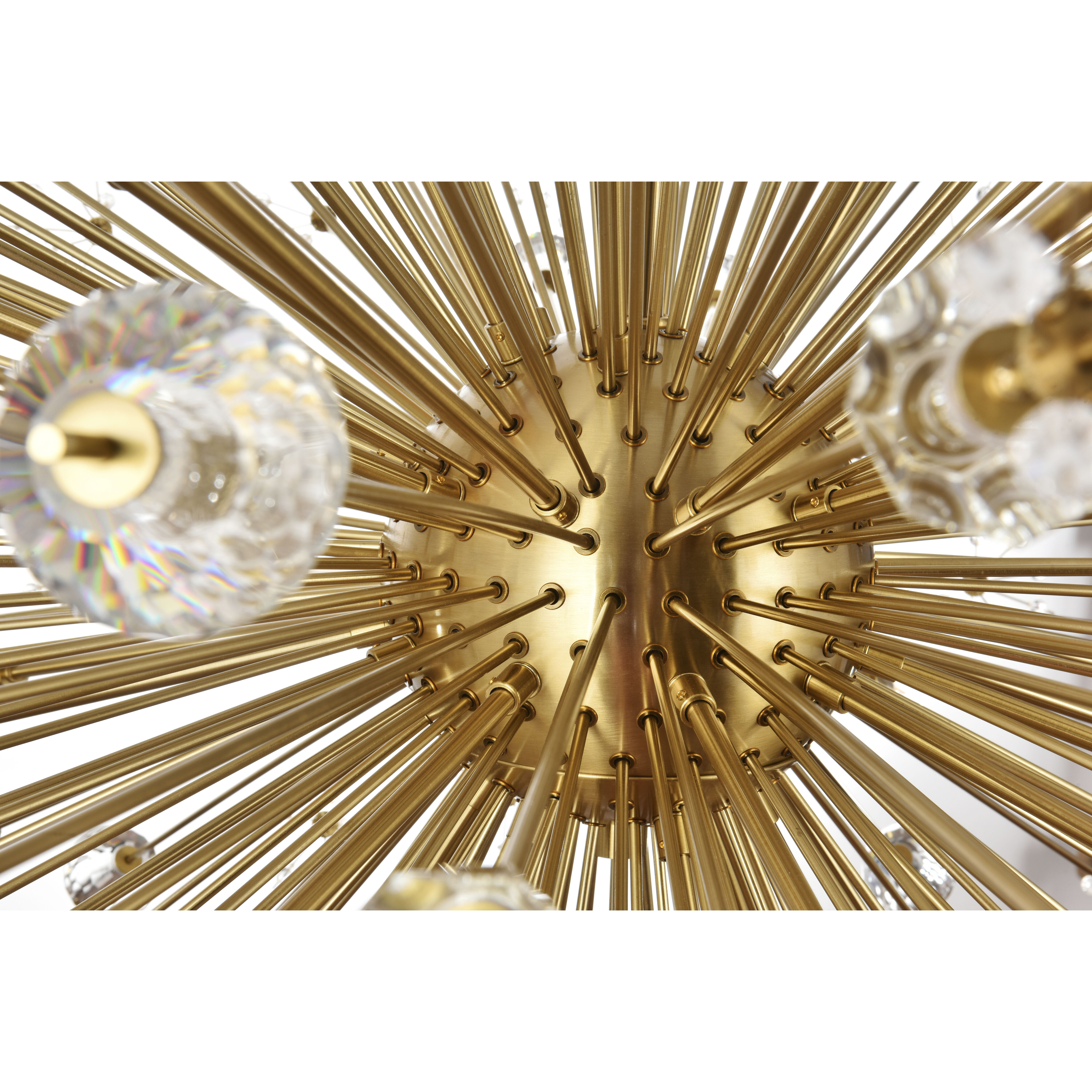 Vera 90 Light 50 inch Satin Gold Chandelier Ceiling Light