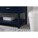 Sinclaire 60 X 22 X 34 inch Blue Vanity Sink Set