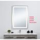 Genesis 40 X 24 inch Glossy White LED Mirror