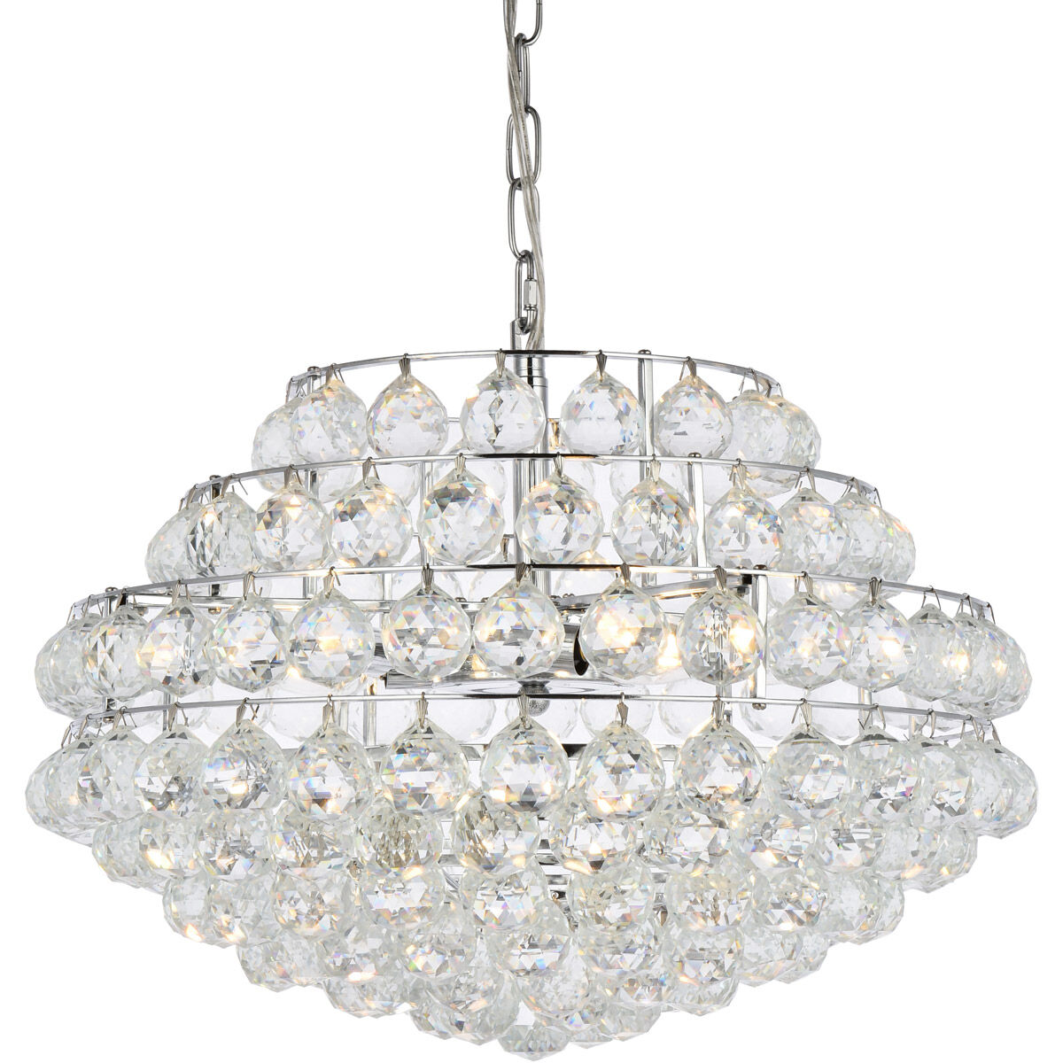 Savannah 5 Light 20 inch Chrome Pendant Ceiling Light