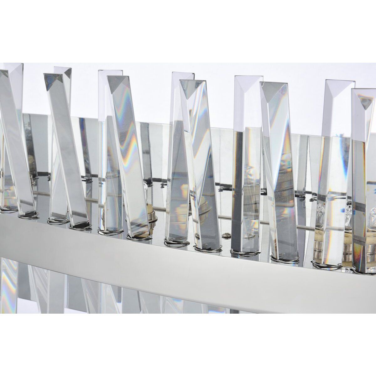 Serephina 8 Light 30 inch Chrome Bath Sconce Wall Light