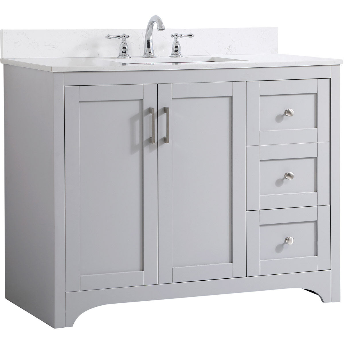 Moore 42 X 22 X 34 inch Grey Vanity Sink Set in Gray