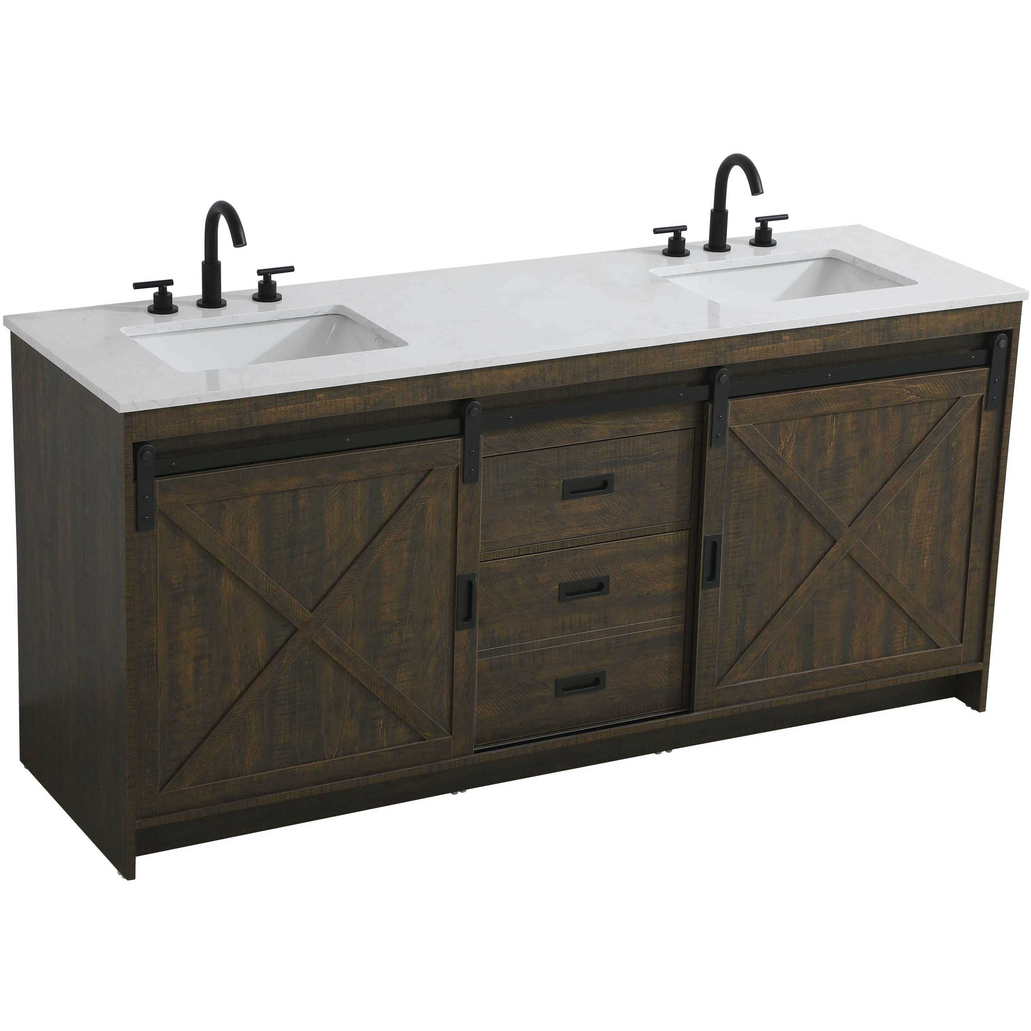 Austin 72 X 34 inch Expresso Bathroom Vanity Cabinet