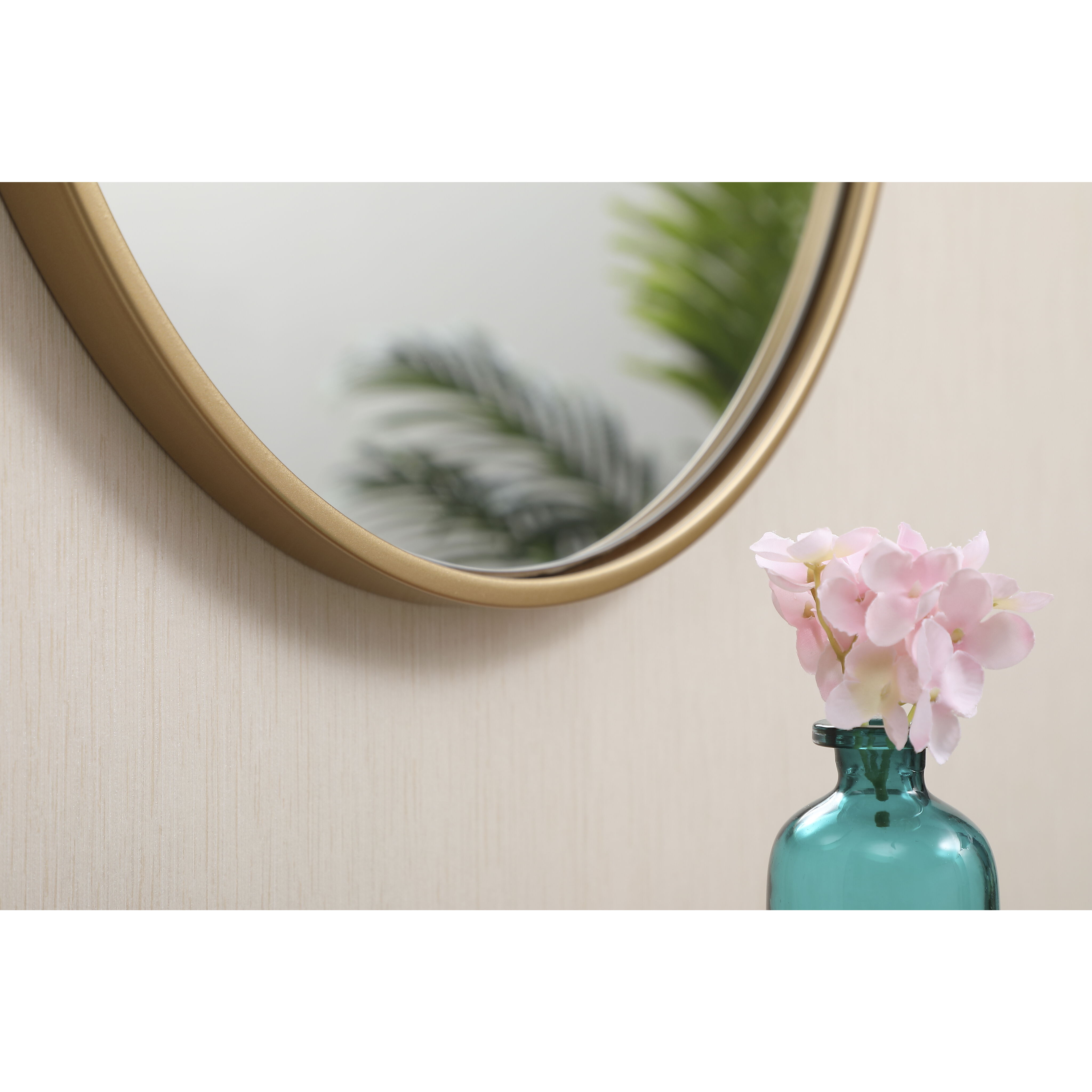 Eternity 18 X 18 inch Brass Wall Mirror