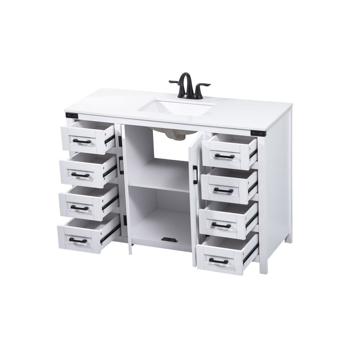 Grant 48 X 19 X 34 inch White Vanity Sink Set in Not Included