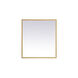 Pier 36 X 24 inch Brass LED Mirror