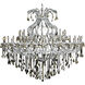 Maria Theresa 49 Light 72 inch Chrome Foyer Ceiling Light in Golden Teak, Royal Cut