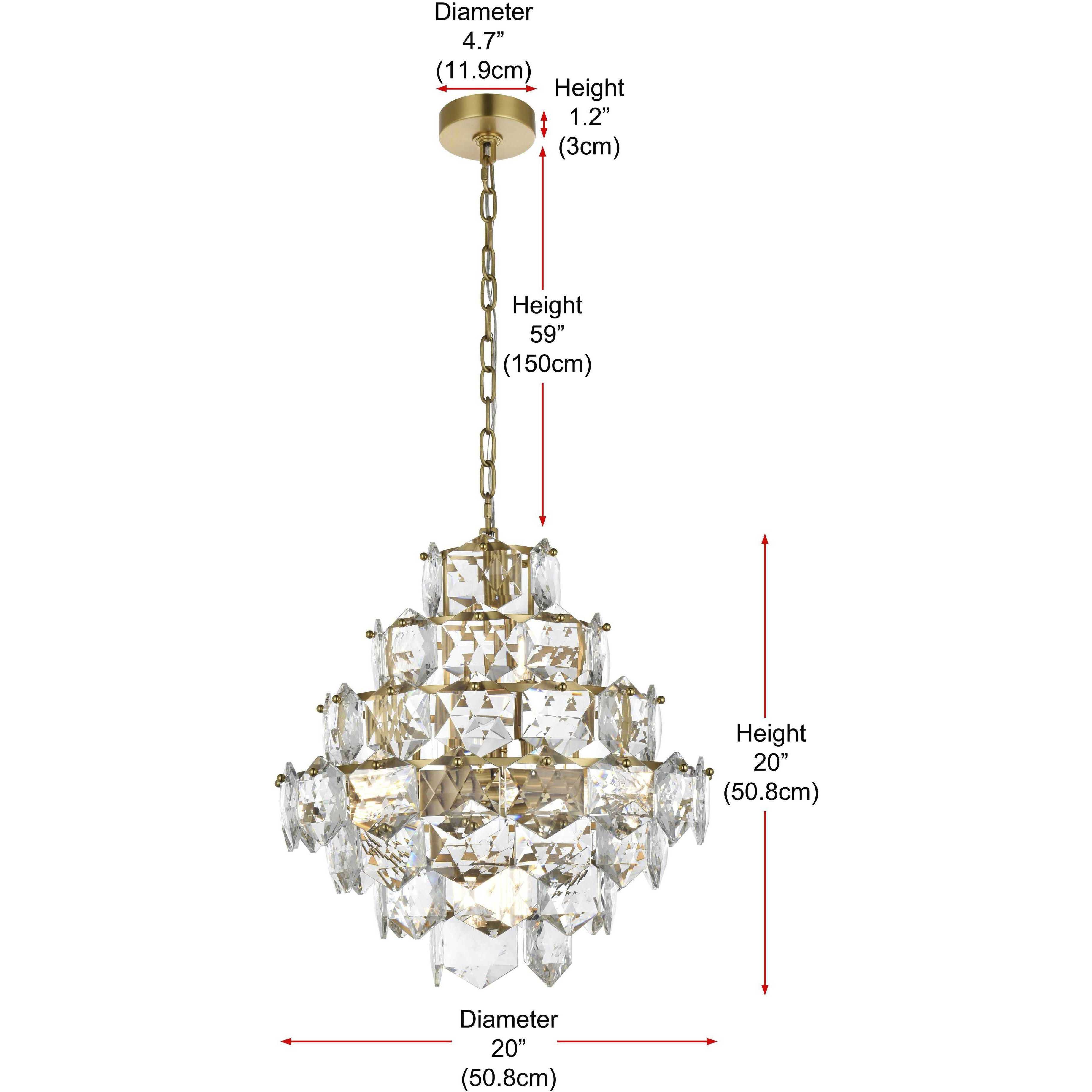 Adaline 11 Light 20 inch Satin Gold Chandelier Ceiling Light