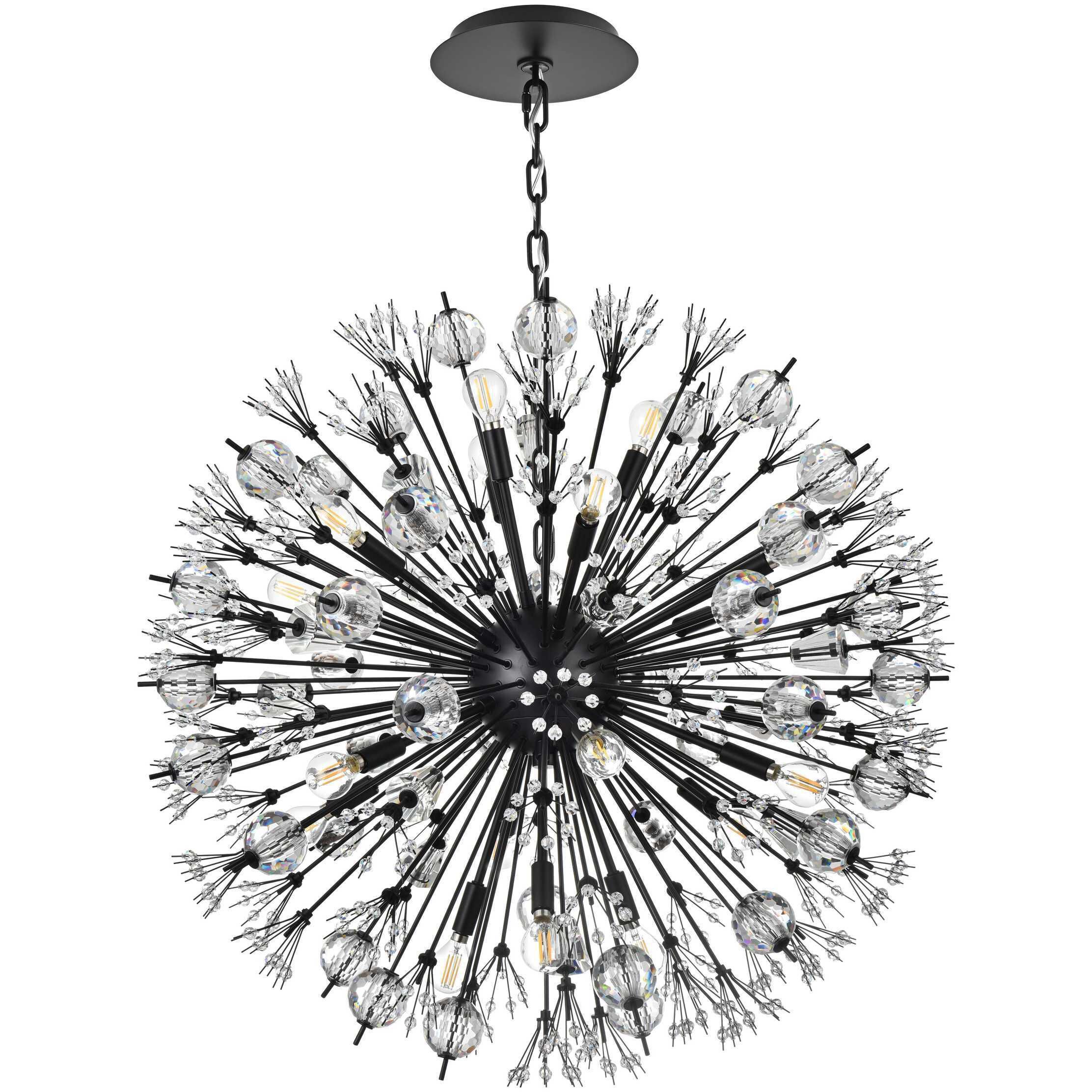 Vera 18 Light 32 inch Black Pendant Ceiling Light