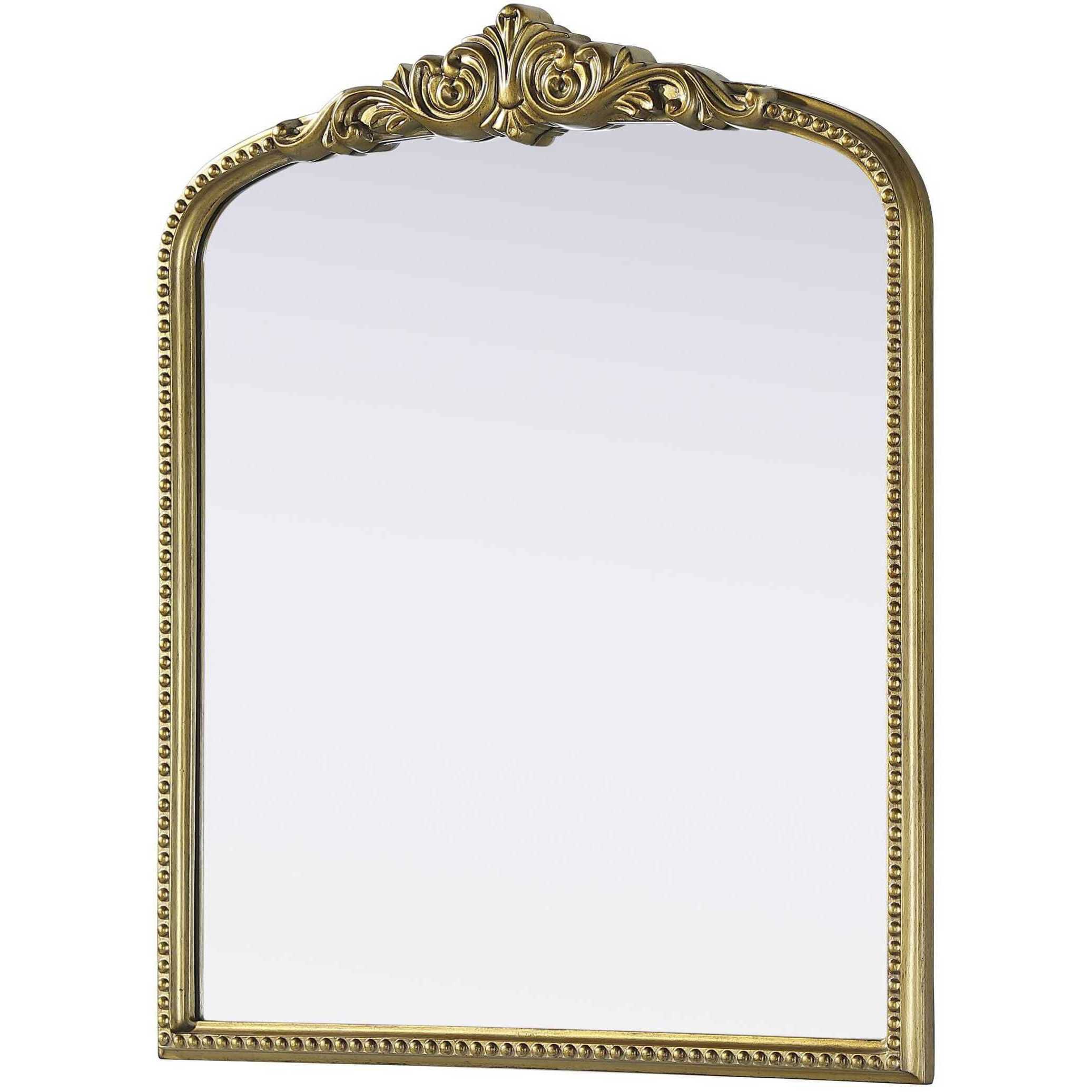 Naomi 36 X 30 inch Antique Brass Mirror