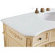 Danville 48 X 21 X 36 inch Light Antique Beige Vanity Sink Set