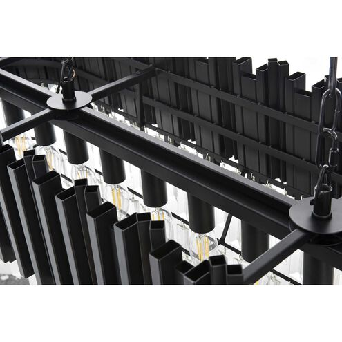 Willow 12 Light 14 inch Black Chandelier Ceiling Light