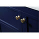 Theo 60 X 22 X 34 inch Blue Vanity Sink Set