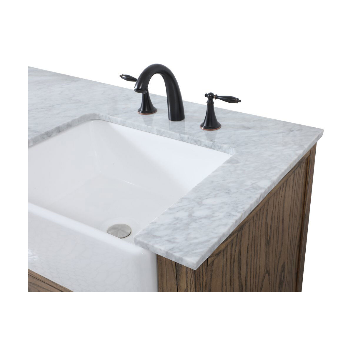 Franklin 60 X 22 X 35 inch Driftwood Bathroom Vanity Cabinet