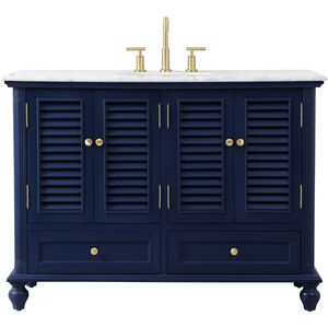 Rhodes 48 X 22 X 35 inch Blue Vanity Sink Set