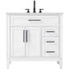 Virginia 36 X 35 inch White Bathroom Vanity Cabinet