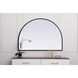 Ayra 33 X 24 inch Black Mirror