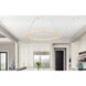 Bowen 1 Light 32 inch Satin Gold Chandelier Ceiling Light