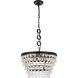 Nordic 5 Light 19 inch Black Pendant Ceiling Light