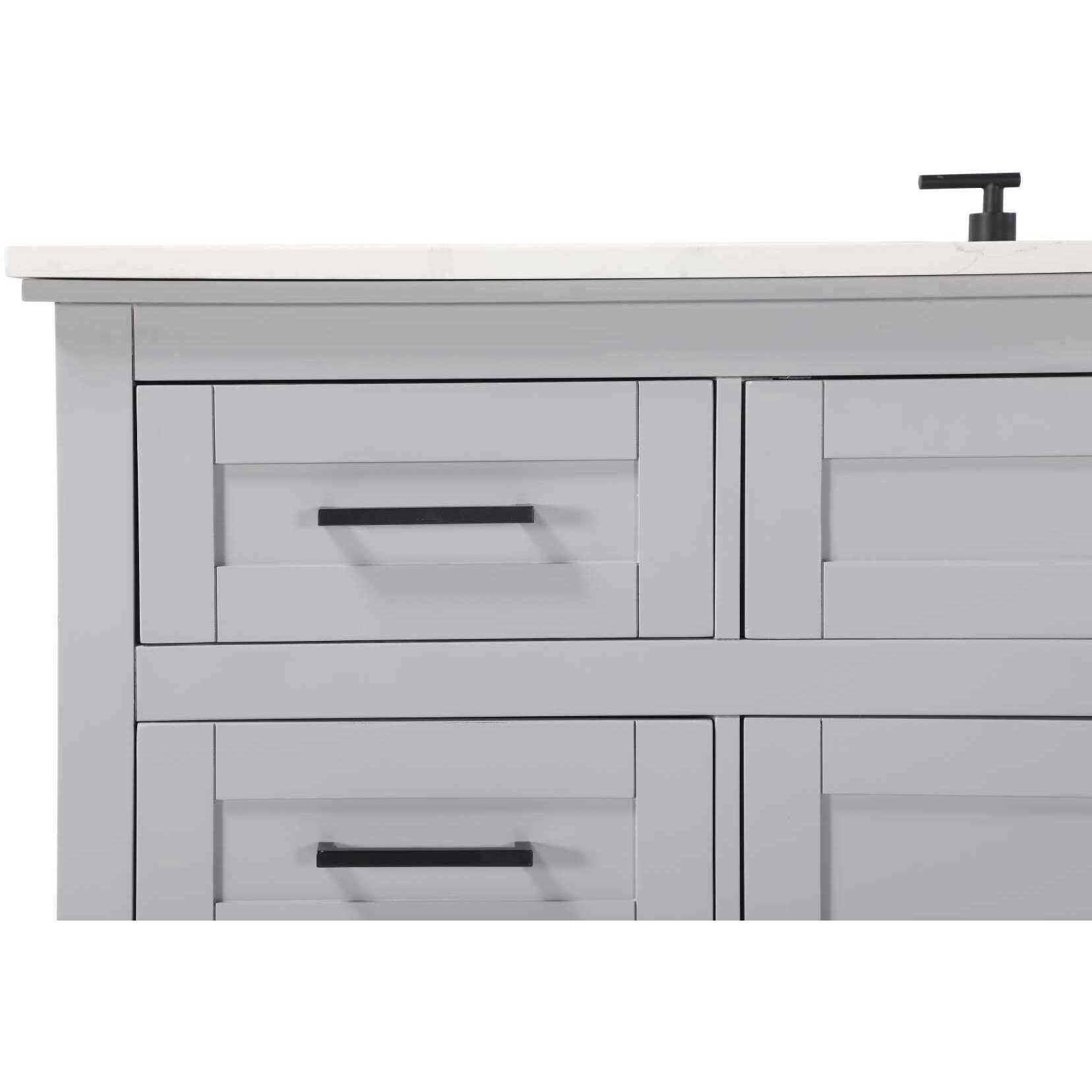 Remington 60 X 35 inch Grey Bathroom Vanity Cabinet