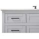 Remington 60 X 35 inch Grey Bathroom Vanity Cabinet