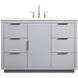 Blake 48 X 22 X 34 inch Grey Vanity Sink Set