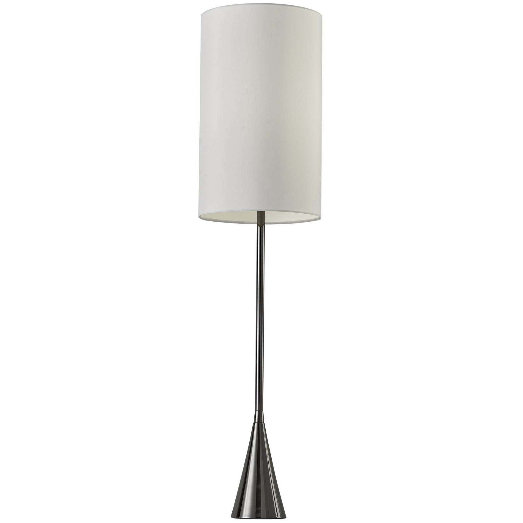 Bella 37 inch 60.00 watt Black Nickel Table Lamp Portable Light