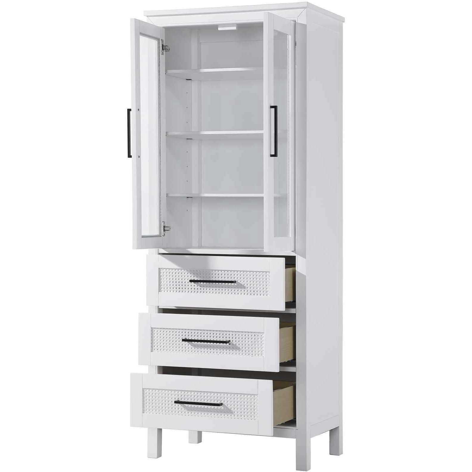 Alina White Bathroom Storage Cabinet