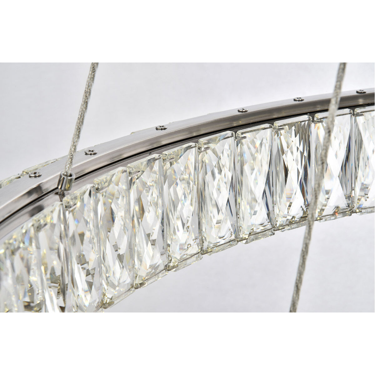 Monroe LED 32 inch Chrome Chandelier Ceiling Light