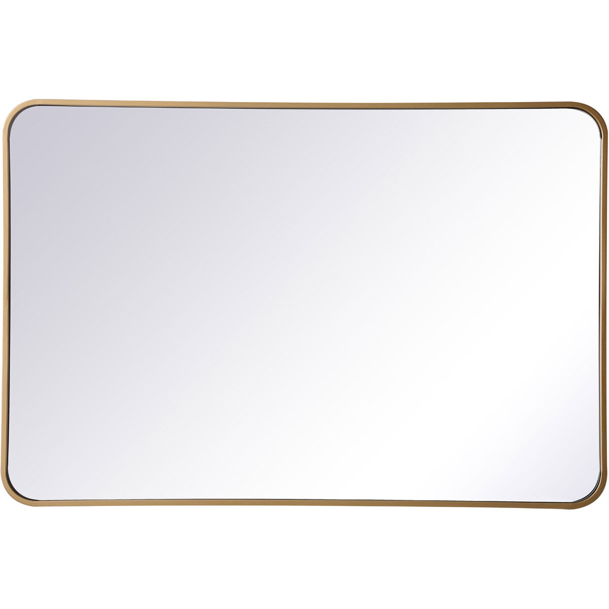 Evermore 40 X 27 inch Brass Mirror