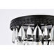 Nordic 1 Light 9 inch Black Flush Mount Ceiling Light
