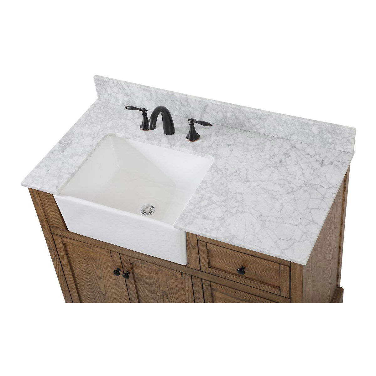 Franklin 42 X 22 X 35 inch Driftwood Bathroom Vanity Cabinet