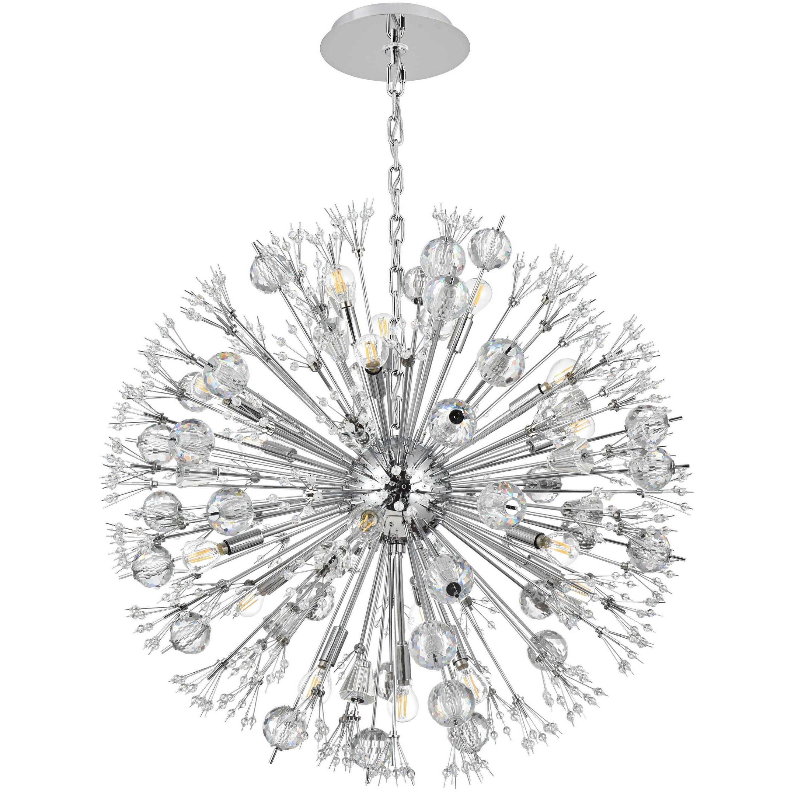 Vera 18 Light 32 inch Chrome Pendant Ceiling Light